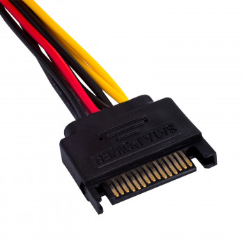 Akyga AK-CA-11 cavo adattatore alimentazione SATA (M) a Molex (F), 15 cm