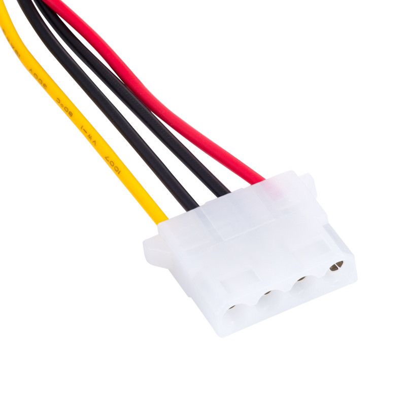 Akyga AK-CA-11 cavo adattatore alimentazione SATA (M) a Molex (F), 15 cm