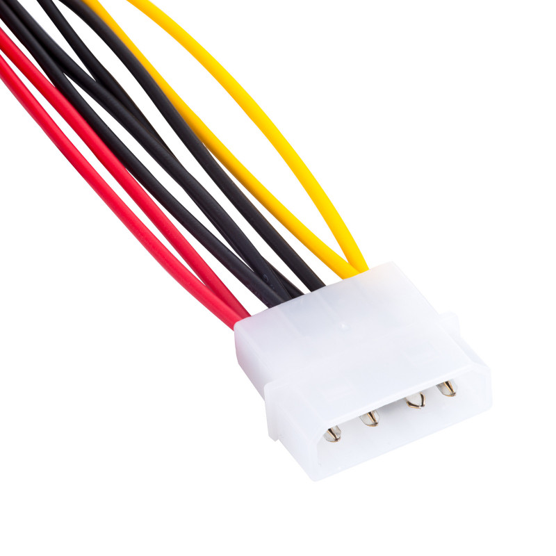 Akyga AK-CA-16 cavo splitter Molex (M) a 2x alimentazione SATA (F), 15 cm