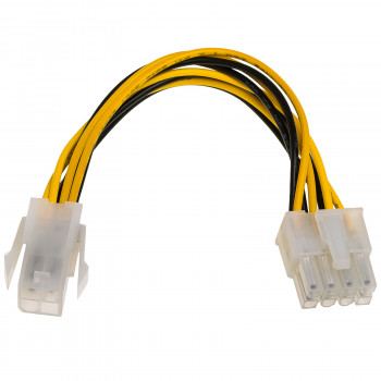 Akyga AK-CA-10 cavo adattatore alimentazione ATX P4 4 pin (M) a EPS 8 pin (F), 15 cm