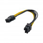 Akyga AK-CA-07 cavo adattatore alimentazione PCIe 6 pin (M) a PCIe 8 pin (6+2) (F), 20 cm
