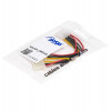 Akyga AK-CA-15 cavo distributore alimentazione Molex (M) a 2x Molex (F), 15 cm