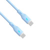 Akyga AK-USB-68 cavo USB USB-C (m) / USB-C (m), USB 2.0, 60W, 1 m, blu, silicone