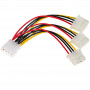 Akyga AK-CA-40 cavo distributore alimentazione Molex, Molex (connettore maschio) a 3x Molex (connettore femmina), 3x 15 cm