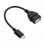 Akyga AK-AD-09 cavo adattatore OTG Micro USB-B (M) a USB-A (F), 15 cm, nero