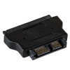 Akyga AK-CA-53 adattatore Slim-SATA (connettore maschio) a SATA 22 pin (connettore femmina), nero