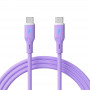 Akyga AK-USB-70 cavo USB USB-C (m) / USB-C (m), USB 2.0, 60W, 1 m, viola, silicone
