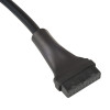 Akyga AK-CA-75 cavo adattatore header interno USB 2.0 9 pin (M) a USB 3.0 19 pin (F), 20 cm, nero