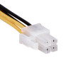 Akyga AK-CA-78 cavo prolunga alimentazione ATX P4 4 pin, 4 pin (F) a 4 pin (M), 23 cm
