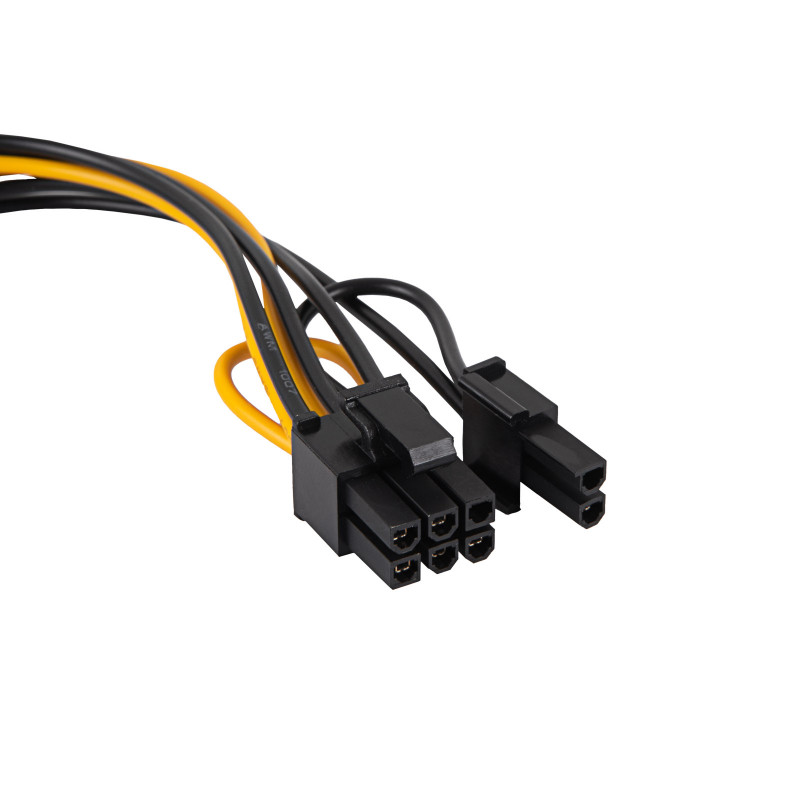 Akyga AK-CA-80 cavo adattatore da SATA alimentazione a PCIe 6+2 pin, 15 cm