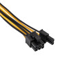 Akyga AK-CA-82 cavo prolunga alimentazione PCIe 8 pin (6+2), 6+2 pin (M) a 8 pin (F), 40 cm