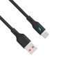 Akyga AK-USB-62 cavo USB USB-A (m) / USB-C (m), USB 2.0, 18W, 1 m, nero, silicone