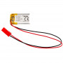Akyga AKY0472 batteria ricaricabile Li-Po LP301525 3,7 V 85 mAh con PCM, connettore JST 2,54 mm 2 pin, cavo 150 mm