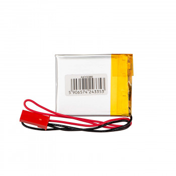 Akyga AKY0386 batteria ricaricabile Li-Po LP403035 3,7 V 400 mAh con PCM, connettore JST 2,54 mm 2 pin, cavo 150 mm