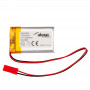 Akyga AKY0823 batteria ricaricabile Li-Po LP542439 3,7 V 500 mAh con PCM, connettore JST 2,54 mm 2 pin, cavo 150 mm