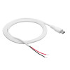Akyga AK-SC-40 cavo di servizio connettore USB-C con estremità aperta, 60 W (20 V / 3 A), 1 m, bianco