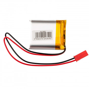 Akyga AKY0662 batteria ricaricabile Li-Po LP103035 3,7 V 1050 mAh con PCM, connettore JST 2,54 mm 2 pin, cavo 150 mm