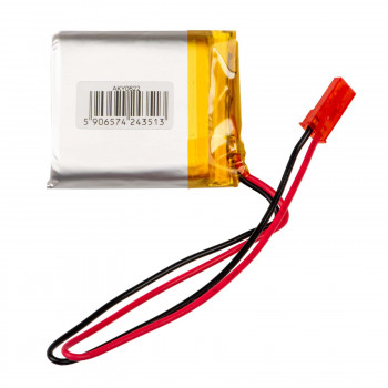 Akyga AKY0622 batteria ricaricabile Li-Po LP883440 3,7 V 1200 mAh con PCM, connettore JST 2,54 mm 2 pin, cavo 150 mm
