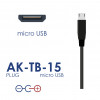 Alimentatore universale Akyga AK-TB-15 5,0V / 3,0A 15W Micro-USB B 1,0m
