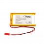 Akyga AKY0105 batteria ricaricabile Li-Po LP584070 3,7 V 1500 mAh con PCM, connettore JST 2,54 mm 2 pin, cavo 150 mm