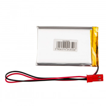 Akyga AKY0646 batteria ricaricabile Li-Po LP623255 3,7 V 1100 mAh con PCM, connettore JST 2,54 mm 2 pin, cavo 150 mm