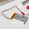 Akyga AKY0383 LP443450 batteria ricaricabile Li-Po 3,7 V 750 mAh con PCM, connettore maschio JST 2,54 mm 2 pin, cavo 150 mm
