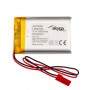 Akyga AKY0099 LP903450 batteria ricaricabile Li-Po 3,7 V 1600 mAh con PCM, connettore maschio JST 2,54 mm 2 pin, cavo 150 mm