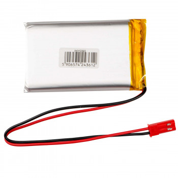 Akyga AKY0393 LP903759 batteria ricaricabile Li-Po 3,7 V 2200 mAh con PCM, connettore maschio JST 2,54 mm 2 pin, cavo 150 mm