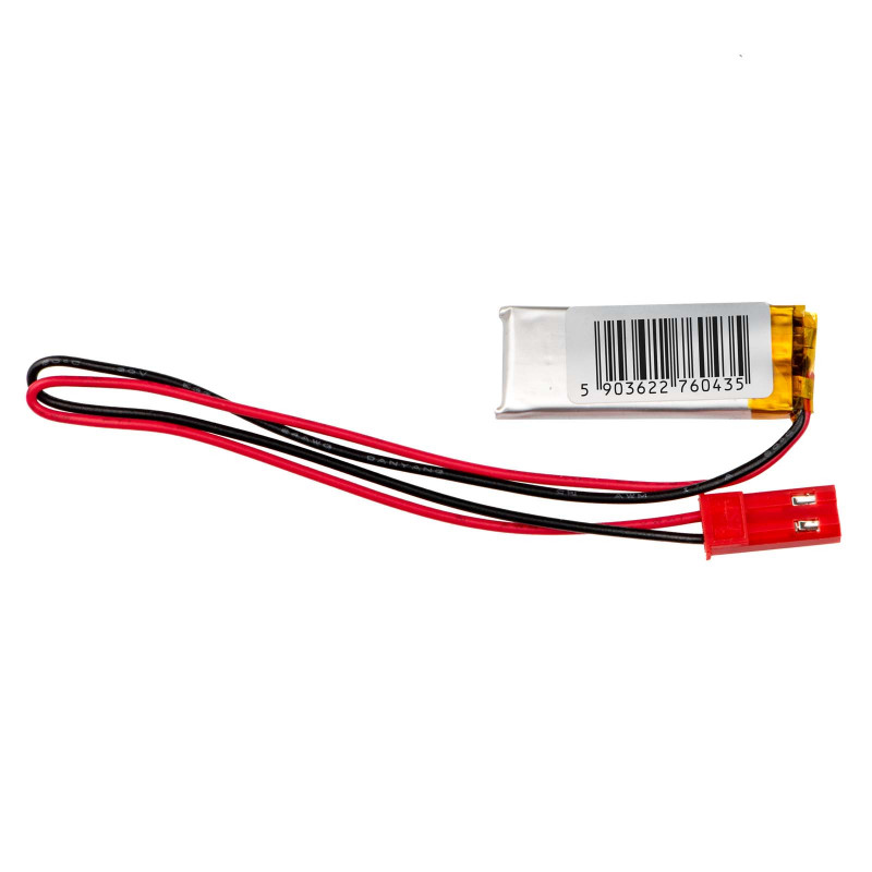 Akyga AKY0473 LP351120 batteria ricaricabile Li-Po 3,7 V 50 mAh con PCM, connettore maschio JST 2,54 mm 2 pin, cavo 150 mm