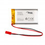 Akyga AKY0653 LP103740 batteria ricaricabile Li-Po 3,7 V 1580 mAh con PCM, connettore maschio JST 2,54 mm 2 pin, cavo 150 mm