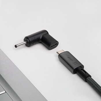 Akyga AK-ND-C06 adattatore di ricarica USB-C a DC 3,0 x 1,0 mm per notebook, 18,5-20 V, 100 W