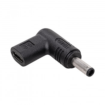 Akyga AK-ND-C10 adattatore di ricarica USB-C a DC 4,5 x 3,0 mm + pin per notebook, 18,5-20 V, 100 W, per Dell