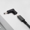 Akyga AK-ND-C10 adattatore di ricarica USB-C a DC 4,5 x 3,0 mm + pin per notebook, 18,5-20 V, 100 W, per Dell