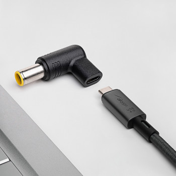 Akyga AK-ND-C12 adattatore di ricarica USB-C a DC 7,9 x 5,5 mm + pin per notebook, 18,5-20 V, 100 W
