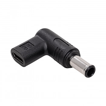 Akyga AK-ND-C14 adattatore di ricarica USB-C a DC 6,5 x 4,4 mm + pin per notebook, 18,5-20 V, 100 W