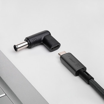 Akyga AK-ND-C14 adattatore di ricarica USB-C a DC 6,5 x 4,4 mm + pin per notebook, 18,5-20 V, 100 W