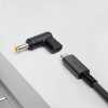 Akyga AK-ND-C16 adattatore di ricarica USB-C a DC 5,5 x 3,0 mm + pin per notebook, 18,5-20 V, 100 W