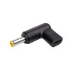 Akyga AK-ND-C16 adattatore di ricarica USB-C a DC 5,5 x 3,0 mm + pin per notebook, 18,5-20 V, 100 W