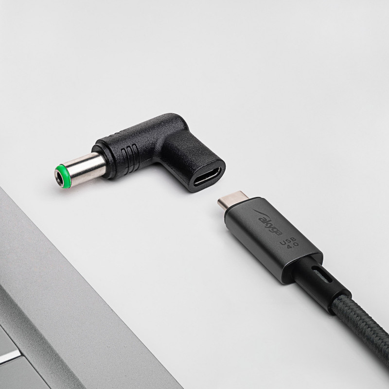 Akyga AK-ND-C18 adattatore di ricarica USB-C a DC 6,3 x 3,0 mm per notebook, 15-16 V, 100 W