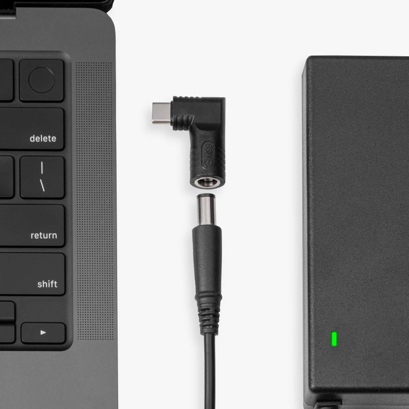 Akyga AK-ND-D06 adattatore DC 5,5 x 2,5 mm a USB-C PD per alimentatori notebook, 65 W