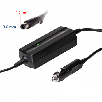 Akyga AK-ND-75 alimentatore da auto per notebook 19,5 V / 2,31 A, 45 W, 4,5 x 3,0 mm + pin, per Dell