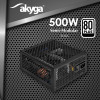 Akyga AK-FL-500 alimentatore ATX fanless 500 W, completamente modulare, 80 PLUS, APFC
