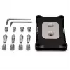 Thermal Grizzly Mycro Pro Stainless Steel dissipatore per CPU, AMD AM4/AM5, nero/argento