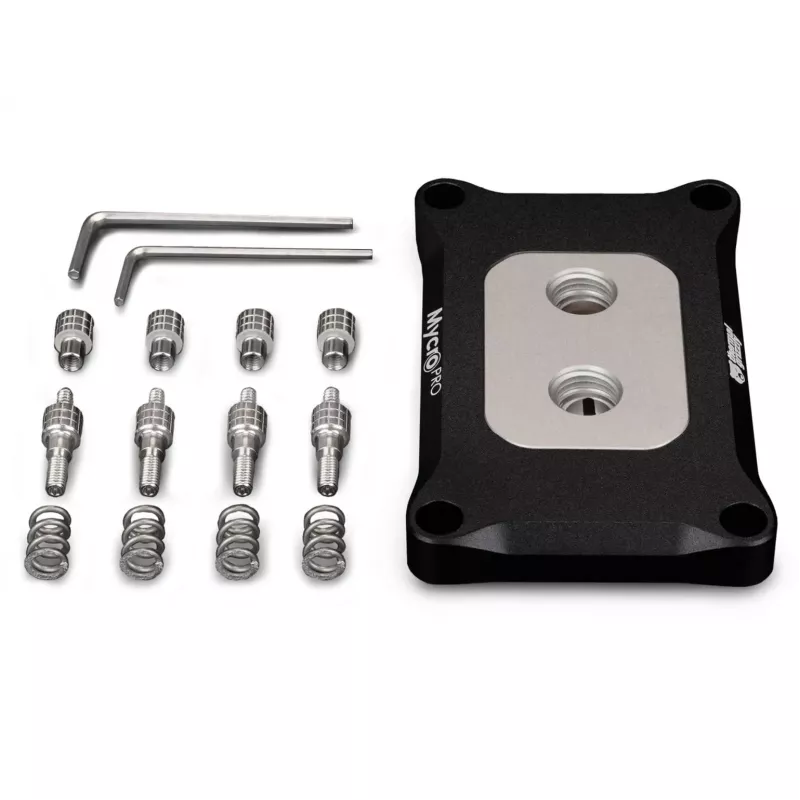 Thermal Grizzly Mycro Pro Stainless Steel dissipatore per CPU, AMD AM4/AM5, nero/argento