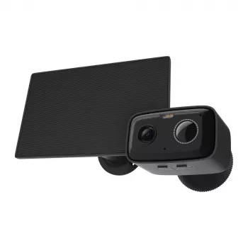 TP-Link Tapo C401 KIT V2 kit telecamera di sicurezza da esterno ad energia solare, resistente alle intemperie, immagini a colori giorno e notte