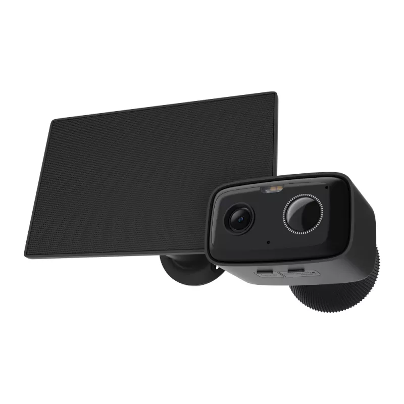 TP-Link Tapo C401 KIT V2 kit telecamera di sicurezza da esterno ad energia solare, resistente alle intemperie, immagini a colori giorno e notte