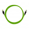 LogiLink CQM035S cavo patch industriale, Cat.6A, PUR, da M12 X-coded a RJ45, 1 m