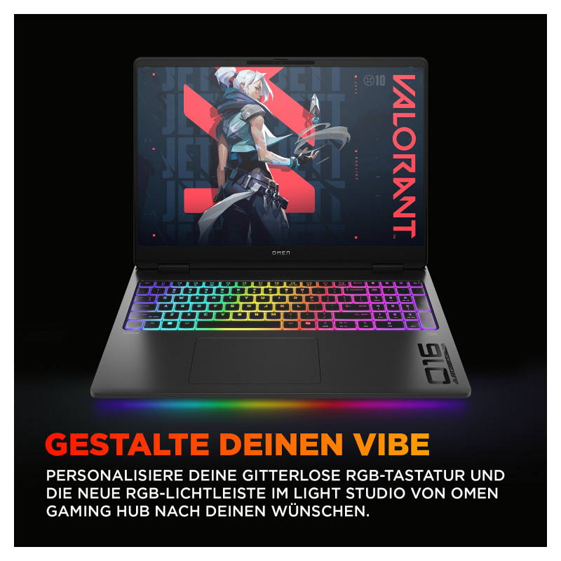 HP Omen MAX 16-ak0693ng BJ0V6EA#ABD notebook, AMD Ryzen AI 9 HX 375, 32 GB RAM, 1 TB SSD, NVIDIA GeForce RTX 5070 Ti