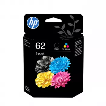 HP 62 multipack cartucce d'inchiostro N9J71AE#LS1, nero e ciano/magenta/giallo