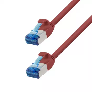LogiLink CP5004S cavo patch Cat.6A S/FTP, LSZH, SlimLine, 0,15 m, rosso